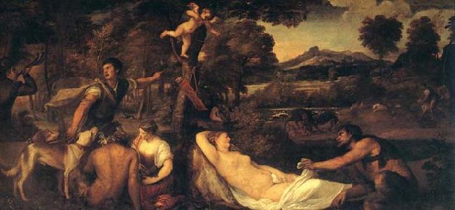 TIZIANO Vecellio Jupiter and Anthiope